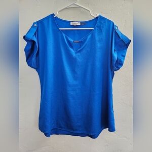 Calvin Klein Women's Blue Top